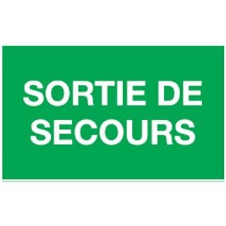 PICTOGRAMME "SORTIE DE SECOURS" POUR BLOC SECOURS SMART PSSE